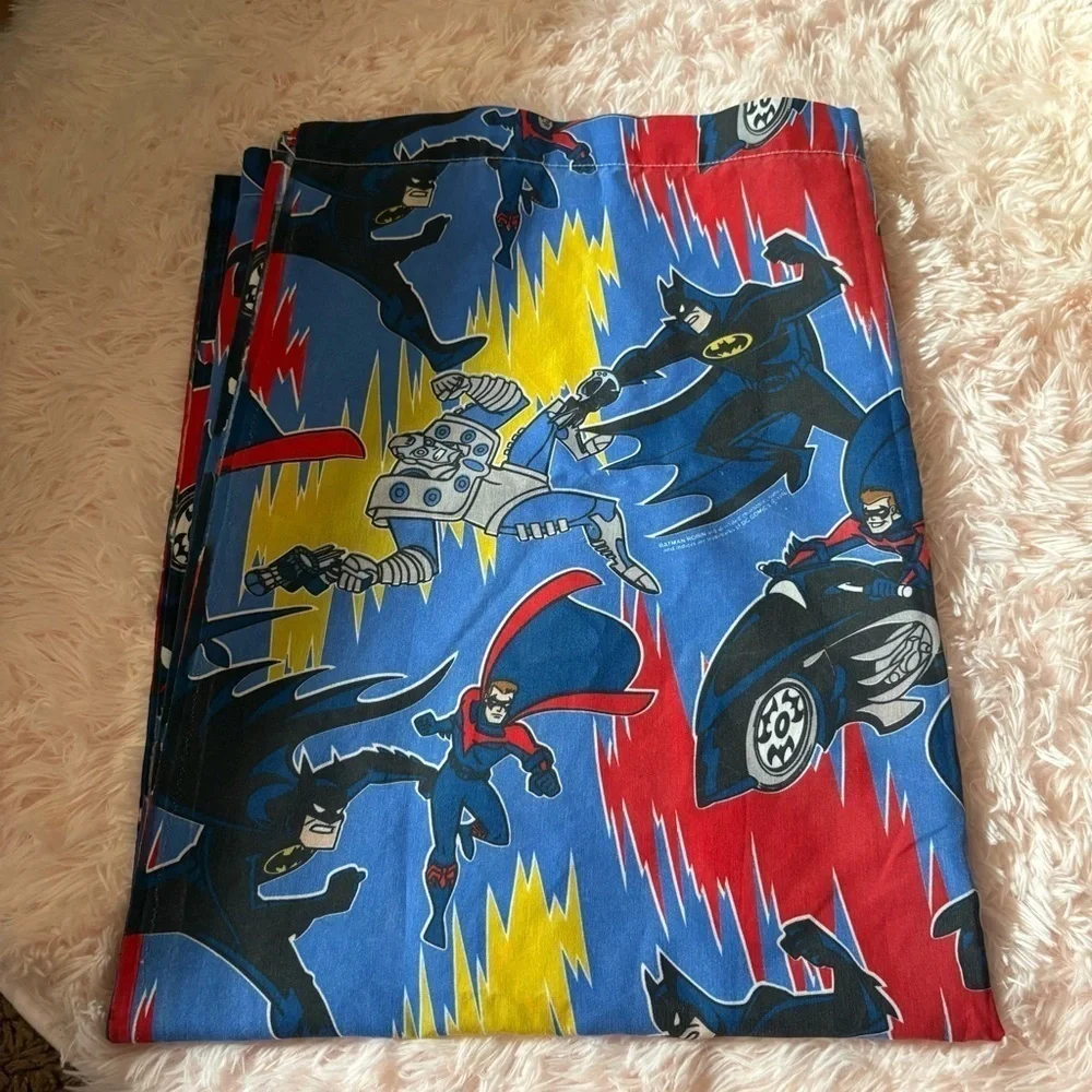Vintage 1996 DC Comics Batman Robin Mr Freeze Flat Twin Sheet